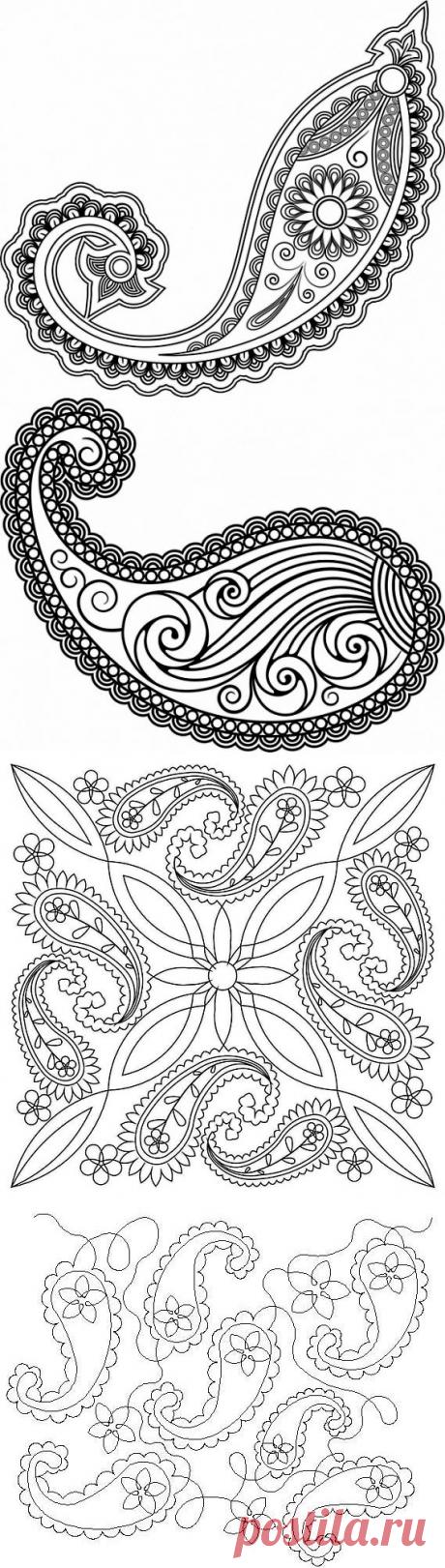 Узоры Пейсли..