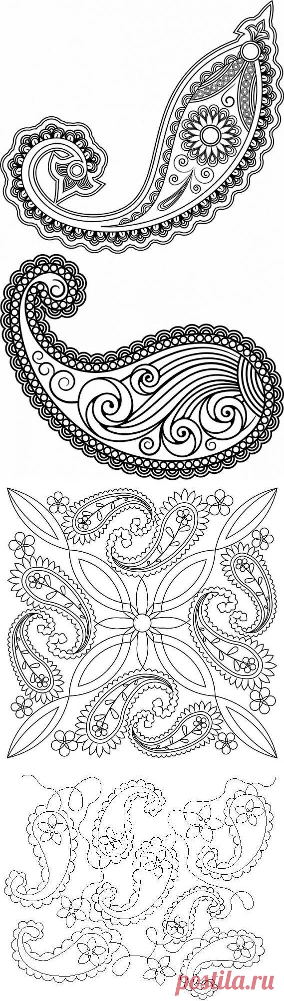 Узоры Пейсли..