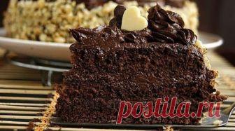 Шоколадный торт с шоколадным кремом