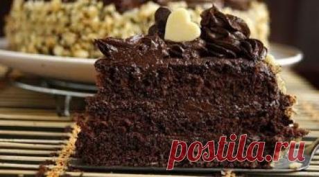 Шоколадный торт с шоколадным кремом