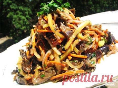 Баклажаны по-корейски - кулинарный рецепт на Повар.ру