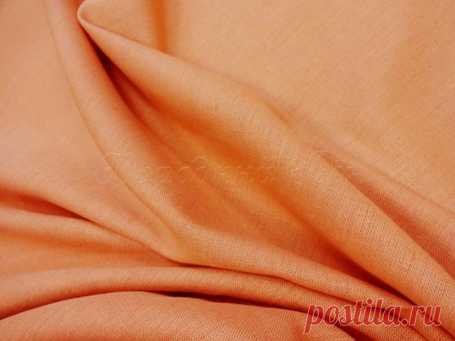 495РУБ--Ткань льняная костюмная светлый терракот купить в интернет-магазине Народный Лён в розницу и оптом недорого