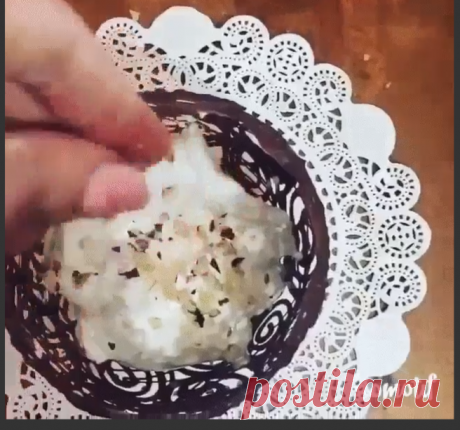 Кружевная посуда из шоколада