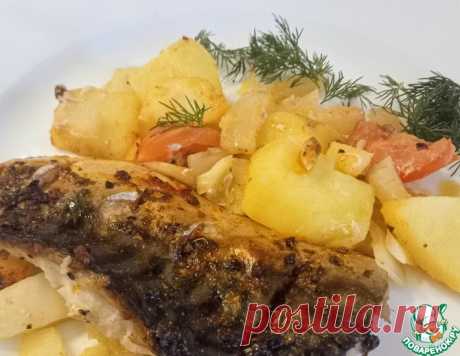 Скумбрия в духовке с картофелем – кулинарный рецепт