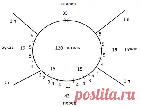 Реглан без швов