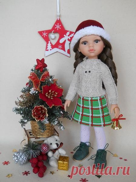 Юбка крючком для куклы Паола Рейна. Мастер-класс по вязанию