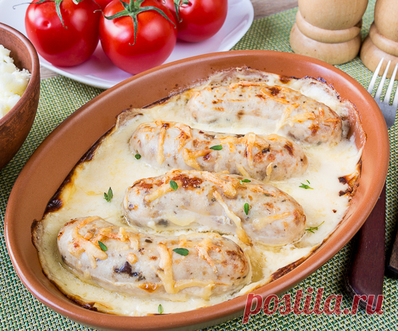 Куриные колбаски, запеченные в белом соусе - Пошаговый рецепт с фото | Вторые блюда | Вкусный блог - рецепты под настроение