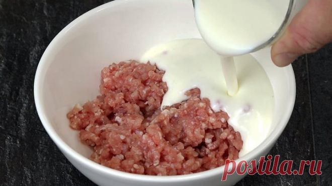 Стакан КЕФИРА и ФАРШ! Готовлю уже много лет ВМЕСТО ПИРОЖКОВ с мясом для перекуса и руки не пачкаю!