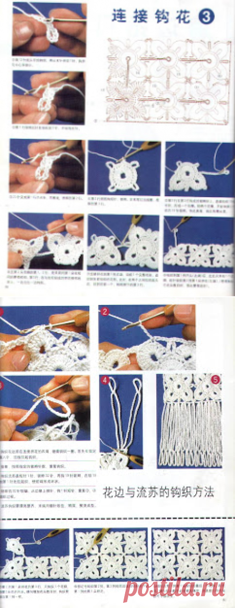 Вязание крючком и спицами/Crochet and knitting: Безотрывное вязание