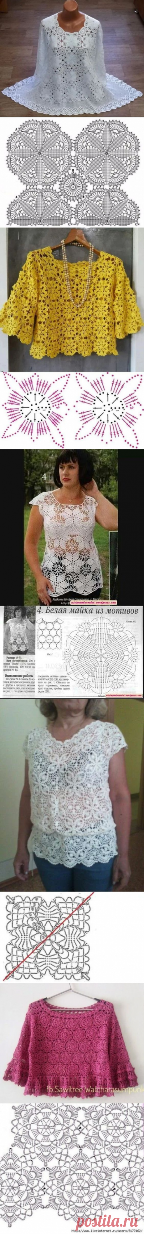Чудесные мотивы в вязаных моделях крючком | Вязание, рукоделие, хобби | Яндекс Дзен