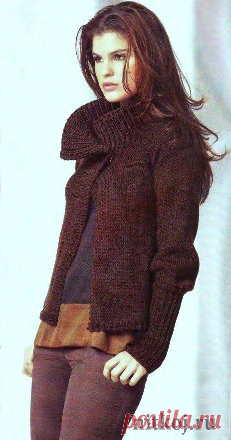 Вязаные женские жакеты из шерсти