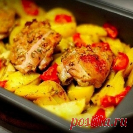 Курица, маринованная в кефире! Особый рецепт с травами и чесноком...