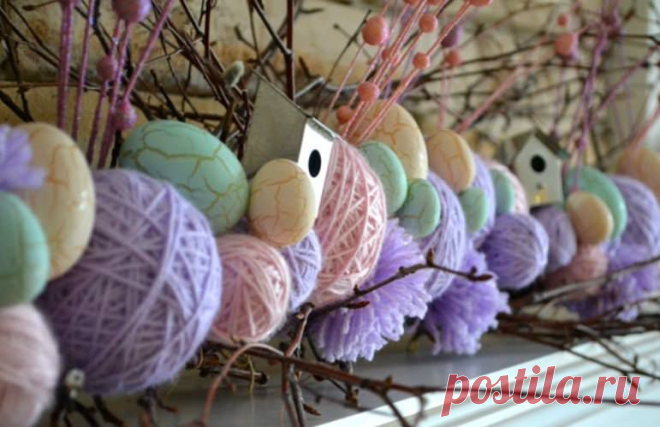 Гирлянда для встречи пасхальных праздников / KNITLY.com - блог о рукоделии