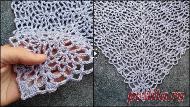 Красота в простоте! Нежная ажурная ШАЛЬ КРЮЧКОМ | Crochet shawl Мастер-класс для начинающих по вязанию очень красивой ажурной шали крючком Из этого видео вы узнаете, как связать потрясающую воздушную шаль крючком. ...