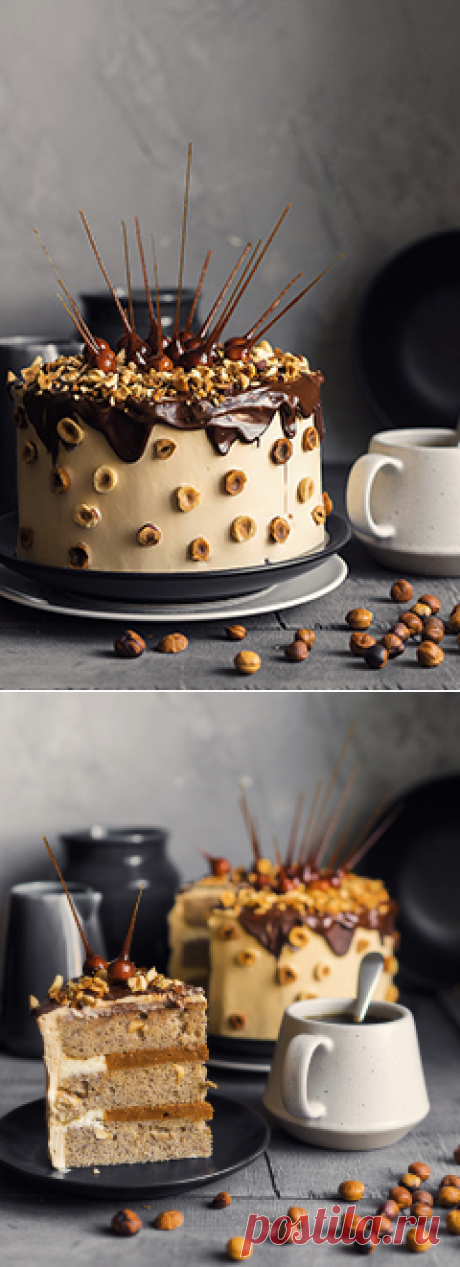 Торт "Ореховое безумие" с карамелью и карамельным кремом - Andy Chef (Энди Шеф) — блог о еде и путешествиях, пошаговые рецепты, интернет-магазин для кондитеров