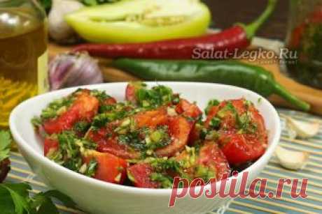 Помидоры по-корейски быстрого приготовления Рецепт вкусных помидоров по-корейски быстрого приготовления понравится хозяюшкам, не любящим ждать: готовятся они прямо в банке и всего за одни сутки.