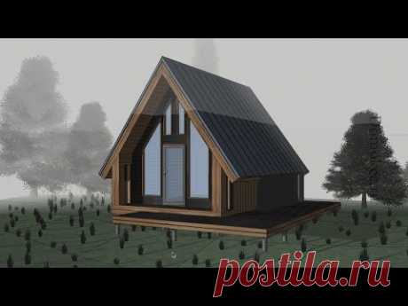 A-frame СОСЕДИ БУДУТ В ШОКЕ. ПРОСТО ЗАЙДИТЕ ВНУТРЬ И ВОЛОСЫ БУДУТ ДЫБОМ!