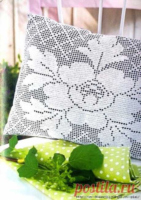 Подушка с цветком | САМОБРАНОЧКА — сайт для рукодельниц, мастериц