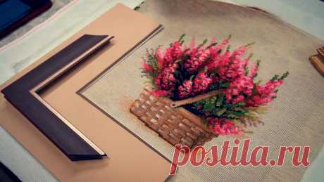 Для чего нужно паспарту в оформлении вышивки? | Секреты рукоделия Лозовской | Яндекс Дзен