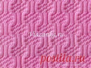 Узор "Розетки" из лицевых и изнаночных петель | Viazanka.ru