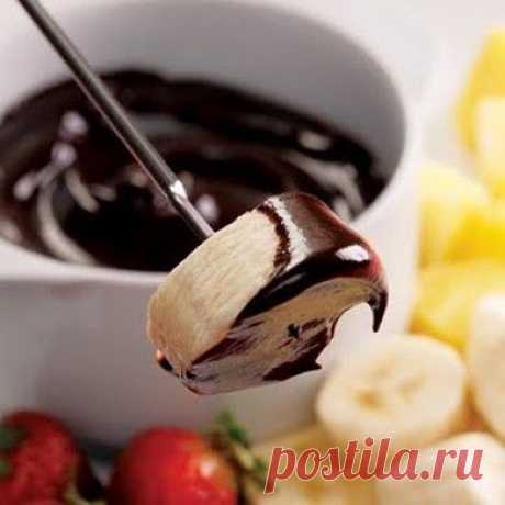 Шоколадное фондю - рецепт для фондю - patee.ru