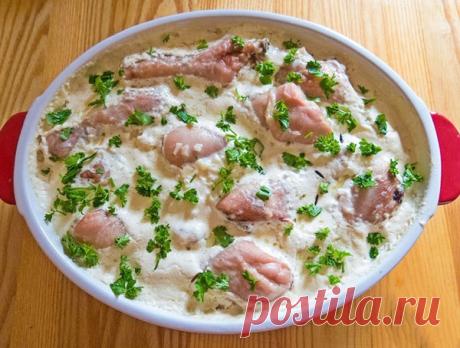 Курица с чесноком и рисом