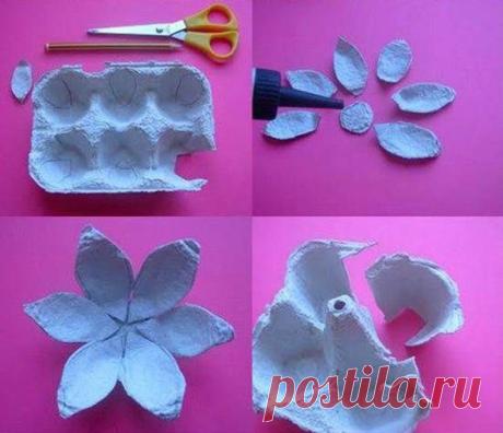 Поделки к Пасхе из яичных лотков - Ярмарка Мастеров - ручная работа, handmade