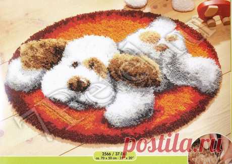 Пушистый объемный коврик со схемой Пушистый объемный коврик со схемойПо этой же схеме можно сделать вышивку крестиком.Творите и будьте счастливы.