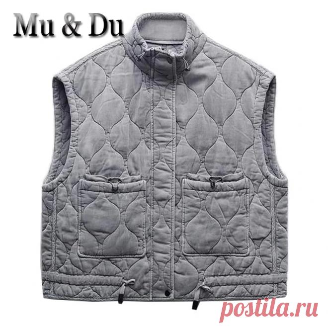 Женский жилет без рукавов Mu & Du | AliExpress
