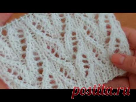 Нежный, воздушный узор спицами для блузы, джемпера, туники, маечки.