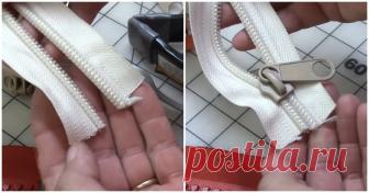 Удивительный лайфхак! Вставить замок в молнию можно с помощью простого предмета ...