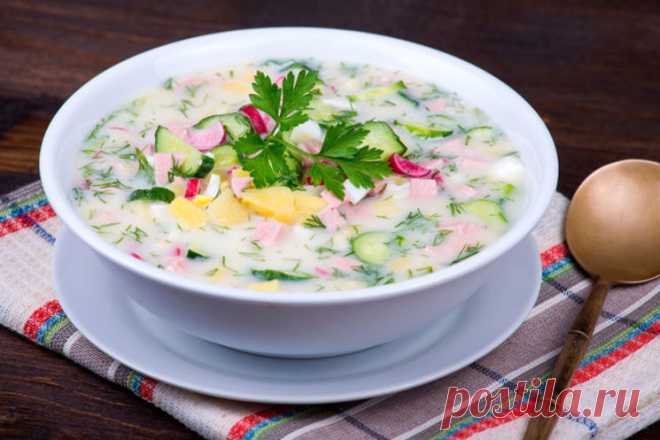 Рецепты потрясающей окрошки на кефире.