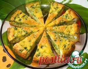 Пирог с яйцами и зеленым луком - кулинарный рецепт