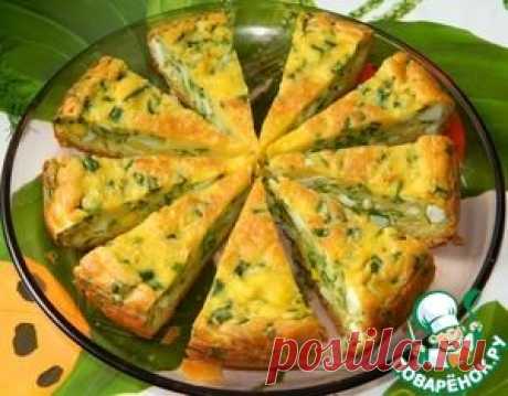 Пирог с яйцами и зеленым луком - кулинарный рецепт