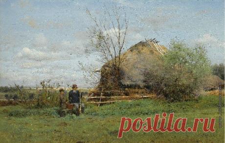 В.Е.Маковский Ранняя осень в деревне 1884 / Удивительное искусство