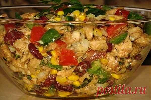 Необыкновенно вкусный и простой салатик!
"Салат с курицей и овощами" Рецепт на сайте...