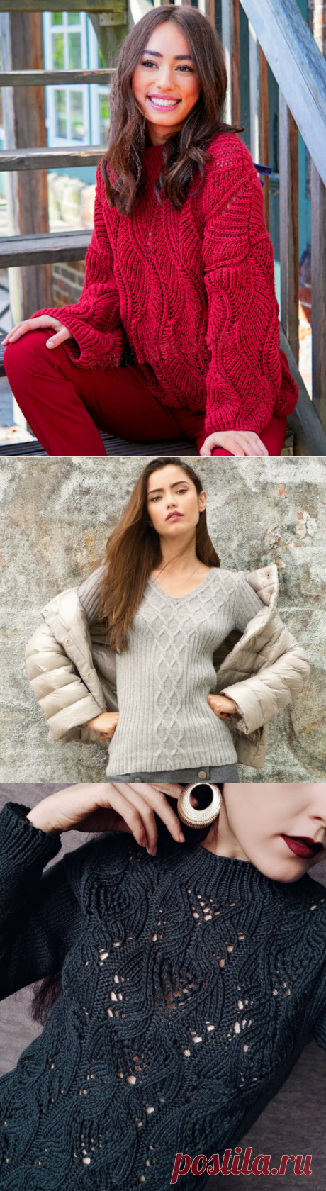 Стильные современные пуловеры спицами со схемами и описанием | Галина Knitting | Яндекс Дзен