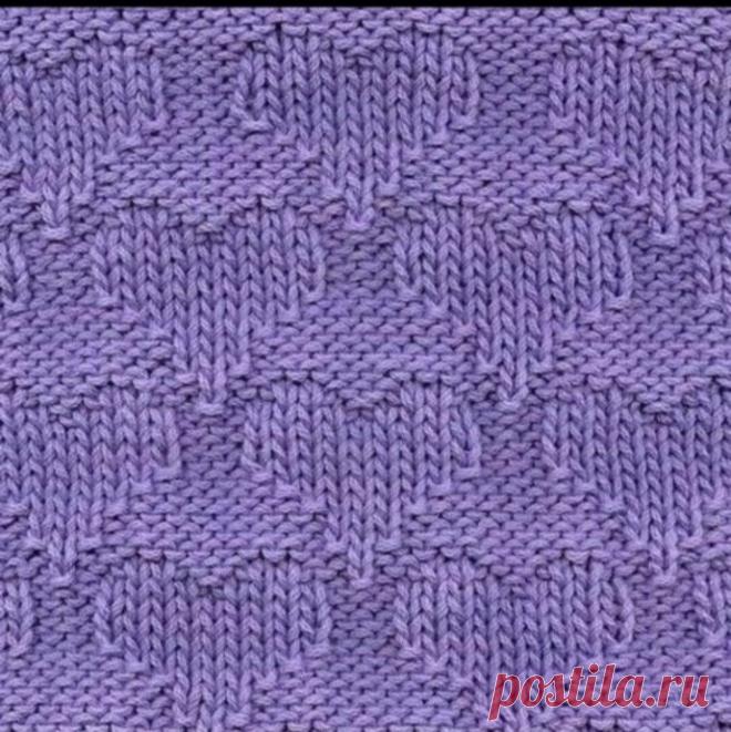 Теневой узор спицами