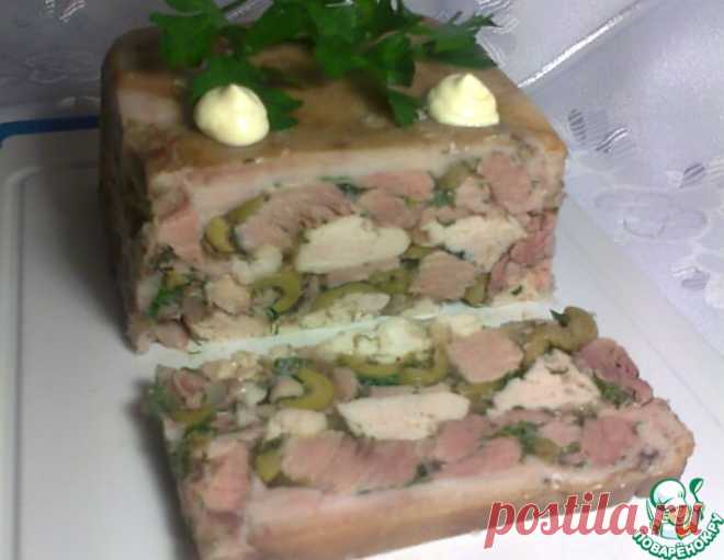 Террин из свиной рульки – кулинарный рецепт