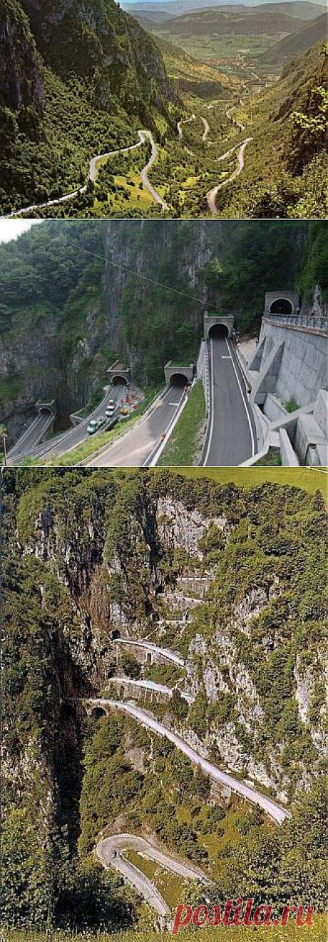 Перевал Сан-Болдо в Италии - Этот горный перевал расположен между провинциями Тричиана и Товена в Италии. Протяжённость – 17 километров