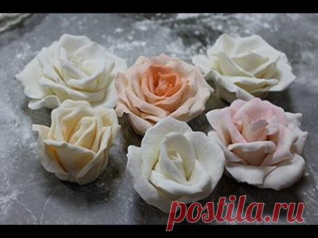Как сделать РОЗЫ из мастики/ How to Make a Sugar Rose - YouTube