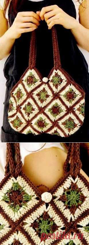 Связать сумку крючком