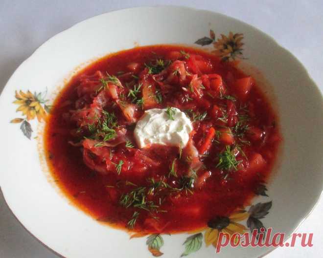 Борщ с курицей – в мультиварке