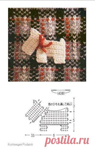 Вязанные аппликации крючком