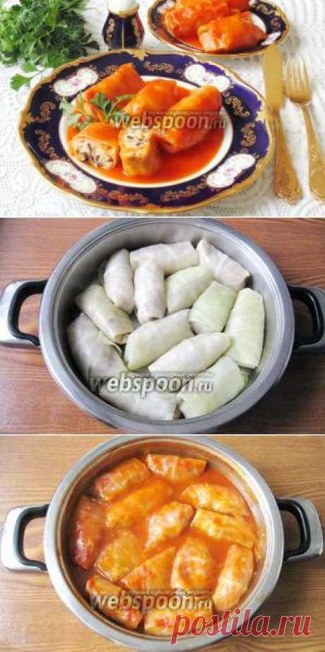 Голубцы с курицей и грибами