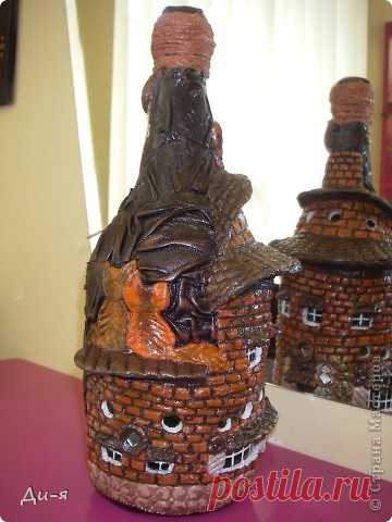 Домик из бутылки и солёного теста — DIYIdeas