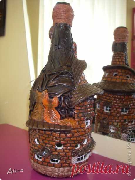 Домик из бутылки и солёного теста — DIYIdeas