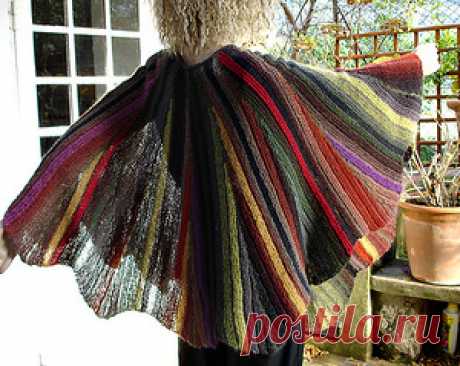Swing-knitting или поворотное вязание.