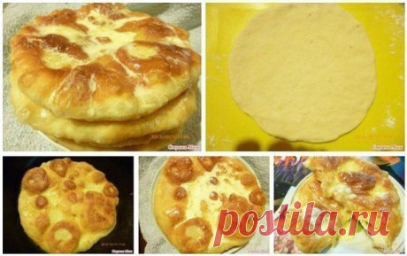 Пышки со сметаной и сахаром