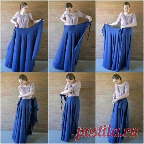 Юбка с запахом